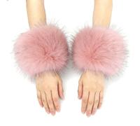 Pzuryhg Wrist Cuffs - Shaggy Fleece Sleeve Cover, Aesthetic Fashion Accessory with Windproof Heat Retention, Elegant Cold Weather Apparel, Ideal for Skiing Skating Vacation