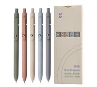 Pzuryhg Writing Pens - Quick Dry Gel Ink Pen Set, Fine Tip Retractable Ballpoint Design with Smooth Writing Flow, Comfortable Grip Stationery Tools, Ideal for Journaling Study Planning Note Taking