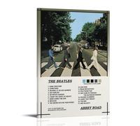 PZYASX Abbey Road-The Beatles - Póster impermeable para pared, pintura decorativa adecuada para oficina, dormitorio, sala de estar, póster de 30 x 45 cm, estilo marco