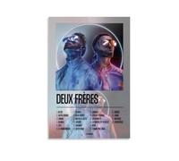 PZYASX Deux Frères-PNL - Póster impermeable para pared, pintura decorativa adecuada para oficina, dormitorio, sala de estar, póster de 60 x 90 cm, estilo sin marco