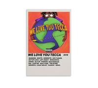 PZYASX Lil Tecca We Love You Tecca - Póster impermeable para pared, lienzo decorativo, adecuado para oficina, dormitorio, sala de estar, póster de 40 x 60 cm, estilo sin marco