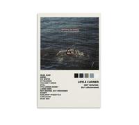 PZYASX Loyle Carner - Póster impermeable con texto en inglés "Not Waving But Drowning" (50 x 75 cm), pintura decorativa adecuada para oficina, dormitorio, sala de estar, póster de 50 x 75 cm, estilo