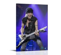 PZYASX Michael Schenker - Póster impermeable para pared, pintura decorativa adecuada para oficina, dormitorio, sala de estar, póster de 50 x 75 cm, estilo de marco 41
