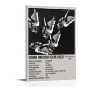 PZYASX Nessa Barrett Young Forever - Póster impermeable para pared, lienzo decorativo, adecuado para oficina, dormitorio, sala de estar, póster de 40 x 60 cm, estilo marco