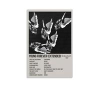 PZYASX Nessa Barrett Young Forever - Póster impermeable para pared, lienzo decorativo, adecuado para oficina, dormitorio, sala de estar, póster de 20 x 30 cm, estilo sin marco