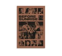 PZYASX Póster impermeable con texto en inglés "Before Sunrise", pintura decorativa adecuada para oficina, dormitorio, sala de estar, póster de 20 x 30 cm, estilo sin marco