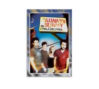 PZYASX Póster impermeable con texto en inglés "It's Always Sunny in Philadelphia" para pared, pintura decorativa adecuada para oficina, dormitorio, sala de estar, póster de 30 x 45 cm, estilo sin