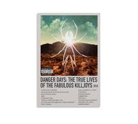 PZYASX Póster impermeable My Chemical Romance Danger Days para pared, lienzo decorativo, adecuado para oficina, dormitorio, sala de estar, póster de 40 x 60 cm, estilo sin marco