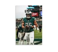 PZYASX Saquon Barkley - Póster impermeable para pared, lienzo decorativo, apto para oficina, dormitorio, sala de estar, póster de 60 x 90 cm, estilo sin marco