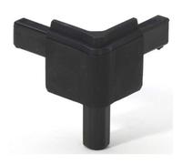 Q 4502 ip6nimblk esquina para cierre perfil Male Negro