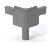 Q 4502 MMG esquina para cierre perfil Male mittelgrau