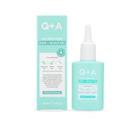 Q+A Aceite nutritivo para el cabello y el cuero cabelludo (50 ml), tratamiento multiuso, fortalecimiento, antiencrespamiento con aceite de romero, argán y aceites de marula