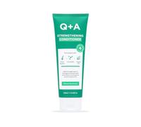 Q+A Acondicionador fortalecedor de 250 ml, acondicionador de queratina vegetal y ceramida para cabello seco dañado, sin silicona, con aceite de argán, cuidado del cabello sin fragancia