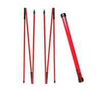 Q A Alineación de palos de golf, palos de entrenamiento de alineación de golf, varillas de alineación de golf, paquete de 2 para apuntar, poner, entrenador de swing completo, corrector de postura,
