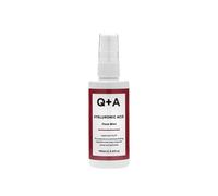 Q+A Bruma facial de ácido hialurónico (100 ml), espray hidratante con ácido hialurónico y aloe para un impulso instantáneo de humedad, spray fijador para calmar y refrescar, cuidado de la piel que