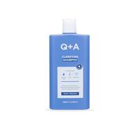 Q+A Champú clarificante (250 ml), refrescante para el cuero cabelludo, eliminador de acumulaciones, hidratante y equilibrador del microbioma, champú de ácido salicílico, con avena y prebióticos