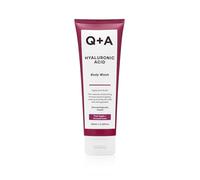 Q+A Gel de Ducha Ácido Hialurónico para Cuidado Corporal Nutritivo, una mezcla de Ácido Hialurónico, Extracto de Alga Gigante y Sacárido Isomerato, con un fresco aroma a Manzana y Aguacate, 250ml.