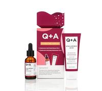 Q+A Hydrating Heroes Skincare Gift Set - Un set de regalo con Sérum Facial de Ácido Hialurónico 30ml, Hidratante Diario 75ml para piel seca y deshidratada, Vegano, Cruelty-Free