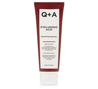 Q+A Limpiador hidratante de ácido hialurónico (125 ml), limpiador espumoso suave, lavado facial con aloe vera y betaína de coco, hidratante y no seca, cuidado de la piel sin fragancia