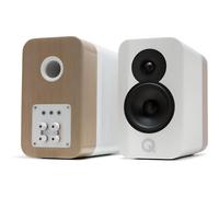 Q Acoustics Concept 300 blanco y roble claro (lote de 2) - Altavoz de estantería