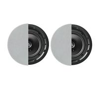 Q ACOUSTICS Q Install QI80C - Altavoces de Techo Profesionales de 8 Pulgadas (par) (Rejilla Redonda), Color Negro