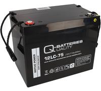 Q-Batteries 12LC-75 / 12V - 77Ah Batería De Plomo Tipo Ciclo Profundo AGM - VRLA