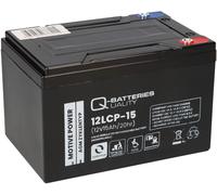 Q-Batteries 12LCP-15 12V 15Ah Batería De Plomo Compatible Con Scooter