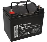 Q-Batteries 12LCP-36 12V - 36Ah Batería De Plomo Ciclo Profundo AGM - VRLA
