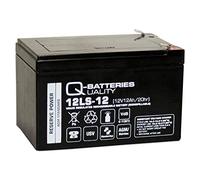 Q-Batteries 12LS-12 F2 12V 12 Ah batería de Plomo de Fieltro/AGM VRLA con VDS