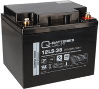 Q-Batteries 12LS-38 12V 38Ah Batería de Paño Grueso y Suave AGM Vrla Vds Ups