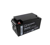 Q-Batteries Batería de Plomo 12LC-67/12 V - 67 Ah Tipo de Ciclo AGM - Deep Cycle VRLA