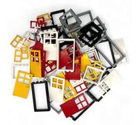 Q-Bricks Juego de bloques de construcción de 84 piezas, para puertas y ventanas, para casa y granja, compatible con todas las marcas líderes