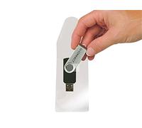 Funda autoadhesiva q-connect para memorias usb capacidad para 10 unidades 52,5x 90 mm - KF22350