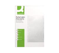 Funda multitaladro q-connect din a4 80 mc piel de naranja caja de 100 unidades - KF00422