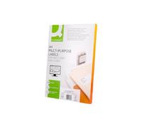 Etiqueta adhesiva q-connect kf10652 tamaño 96,5x42,3 mm fotocopiadora laser ink-jet caja con 100 hojas din a4 - KF10652