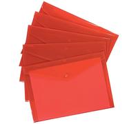 Q - Connect A4 polipropileno Documento Carpeta - Rojo