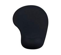 Alfombrilla para raton q-connect reposamuñecas de gel color negro 190x230x20 mm - KF17223
