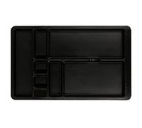 Q-Connect BANDEJA ORGANIZADORA CAJONES COLOR NEGRO 364X225X21 MM