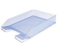 Q-Connect - Bandeja Sobremesa Plástico Azul Claro Transparente