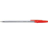 Q-Connect Bolígrafo clásico, color rojo, grosor de trazo 0,5 mm, tinta resistente a la luz, paquete de 50 unidades, para oficina, hogar y escuela