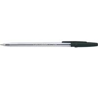 Q-Connect Bolígrafo clásico en color negro, grosor de trazo 0,5 mm, tinta resistente a la luz, paquete de 50 unidades, para oficina, hogar y escuela