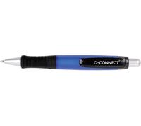 Boligrafo q-connect premium retractil con sujecion de caucho color azul punta 1 mm - KF11393