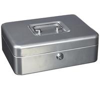 Q-Connect Caja Caudales 10" 250x180x90 Mm Plata Con Portamonedas