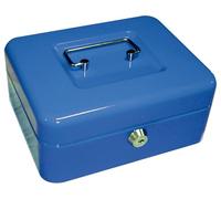 Caja caudales q-connect 8/ 200x160x90 mm azul con portamonedas - KF03319