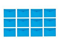 Q-Connect Carpeta de polipropileno A4, color azul, 12 unidades