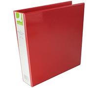 Q-Connect - Carpeta de presentación (tamaño A4, 4 anillas), color rojo