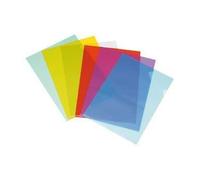 Carpeta dossier uñero plastico q-connect din a4 120 micras colores surtidos caja de 100 unidades - KF01489