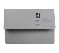 Q - Connect - Cartera portadocumentos (para documentos de tamaño A4 y folio, 285 g de capacidad), color gris