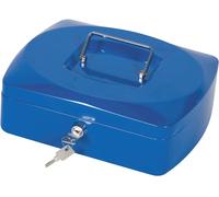 Q-Connect Cash Box 10 Inch Blue Blue 10-inch