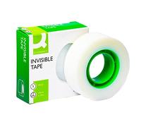Q-Connect - Cinta Adhesiva Kf02164, 33 M X 19 Mm, Transparente, Blanco